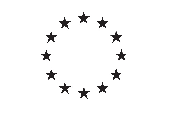 black & white EU stars
